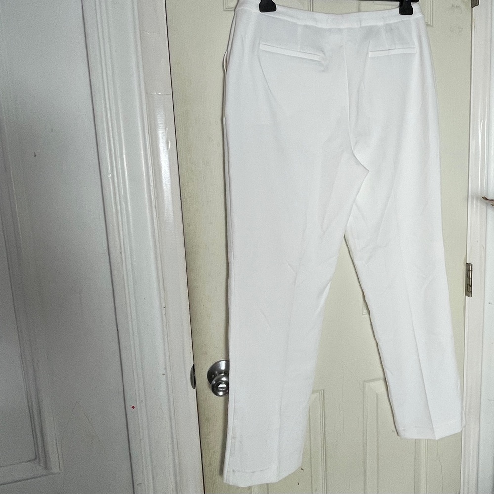 NEW Susan Graver 14 white classic office pants straight leg plus size - Picture 8 of 12